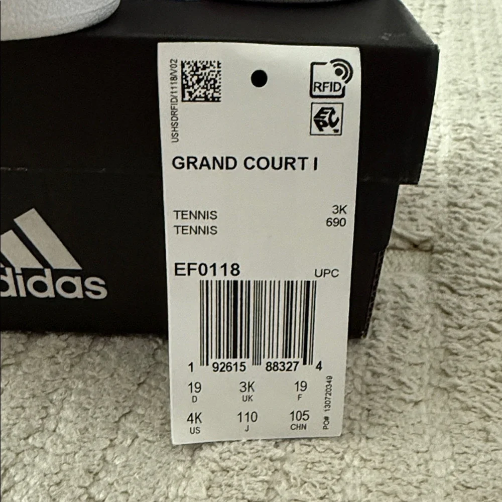 Adidas Kids' Sneakers in White and Black